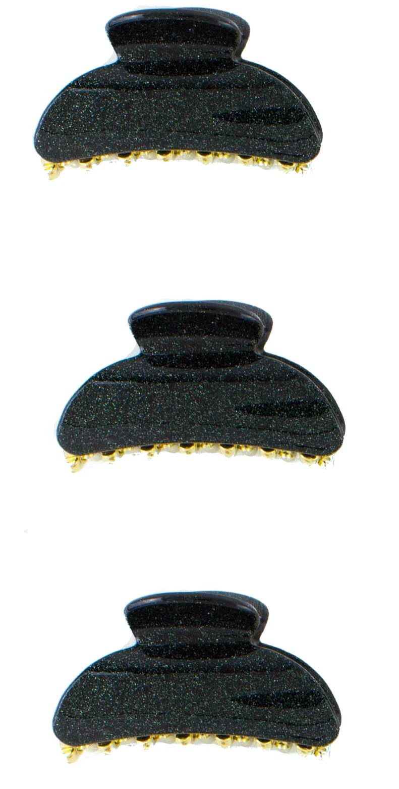 3-Pack Medium Claw Hair Clips: Strong Hold, Non-Slip, Durable Chunky Design