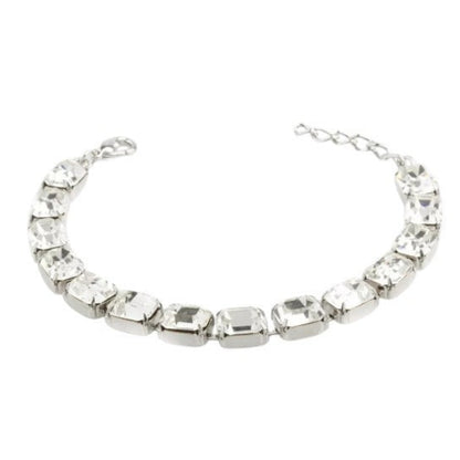 Classic rectangle Rhinestone bracelet