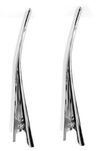Large Metal Beak Hair Clip Concorde Pelican Clip with Crystals Glitter for Women Hair Styling