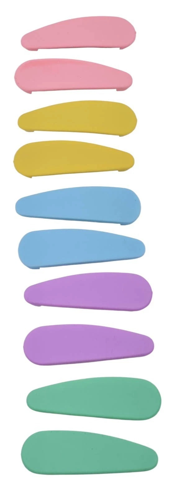 Solid Snap Hair Clips – Matte Square & Rectangle Hair Clips for Women & Girls (10 Pack / 5 Pairs)