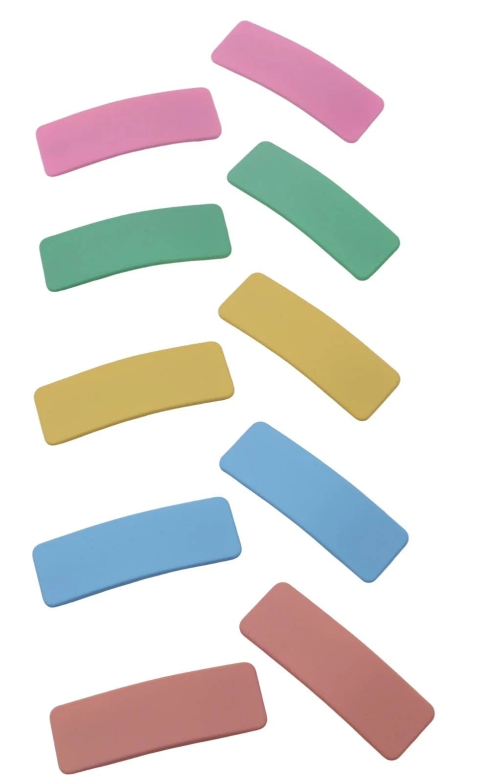 Solid Snap Hair Clips – Matte Square & Rectangle Hair Clips for Women & Girls (10 Pack / 5 Pairs)