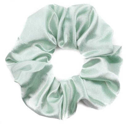 Large Plain Satin Hair Scrunchie