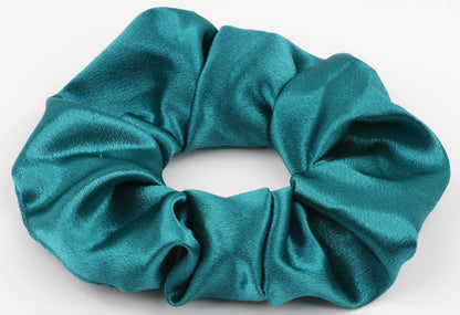 Large Plain Satin Hair Scrunchie