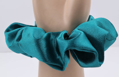 Large Plain Satin Hair Scrunchie