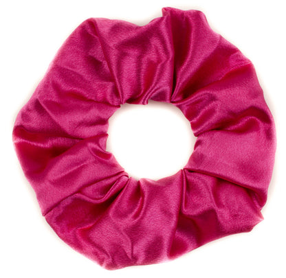 Large Plain Satin Hair Scrunchie