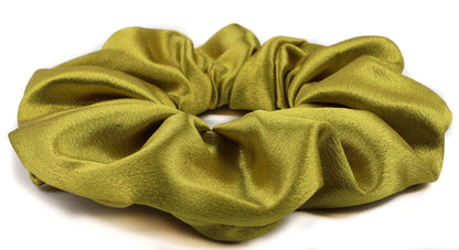 Large Plain Satin Hair Scrunchie