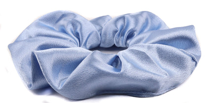 Large Plain Satin Hair Scrunchie