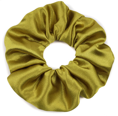 Large Plain Satin Hair Scrunchie