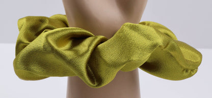 Large Plain Satin Hair Scrunchie
