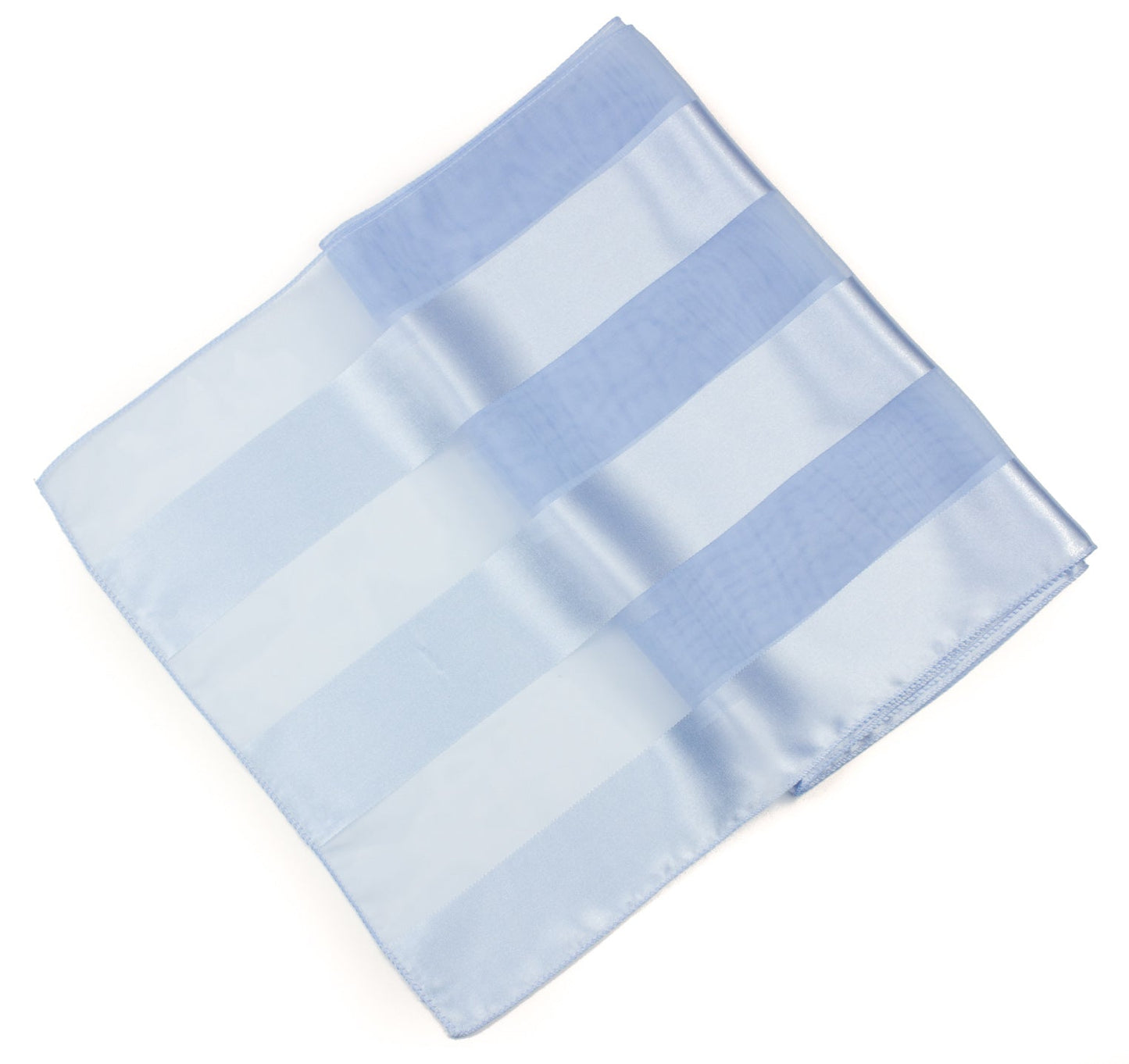 Plain satin scarf  striped