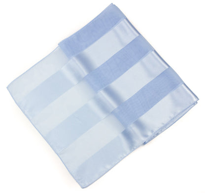 Plain satin scarf  striped