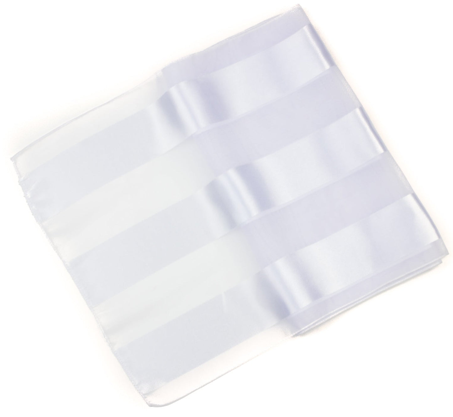 Plain satin scarf  striped