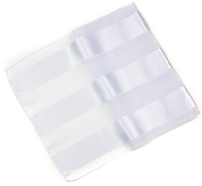 Plain satin scarf  striped