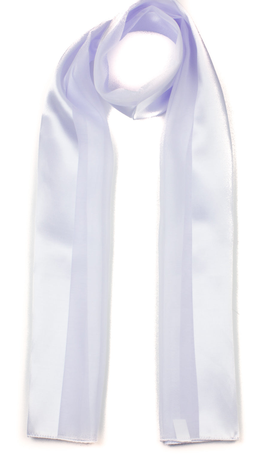 Plain satin scarf  striped