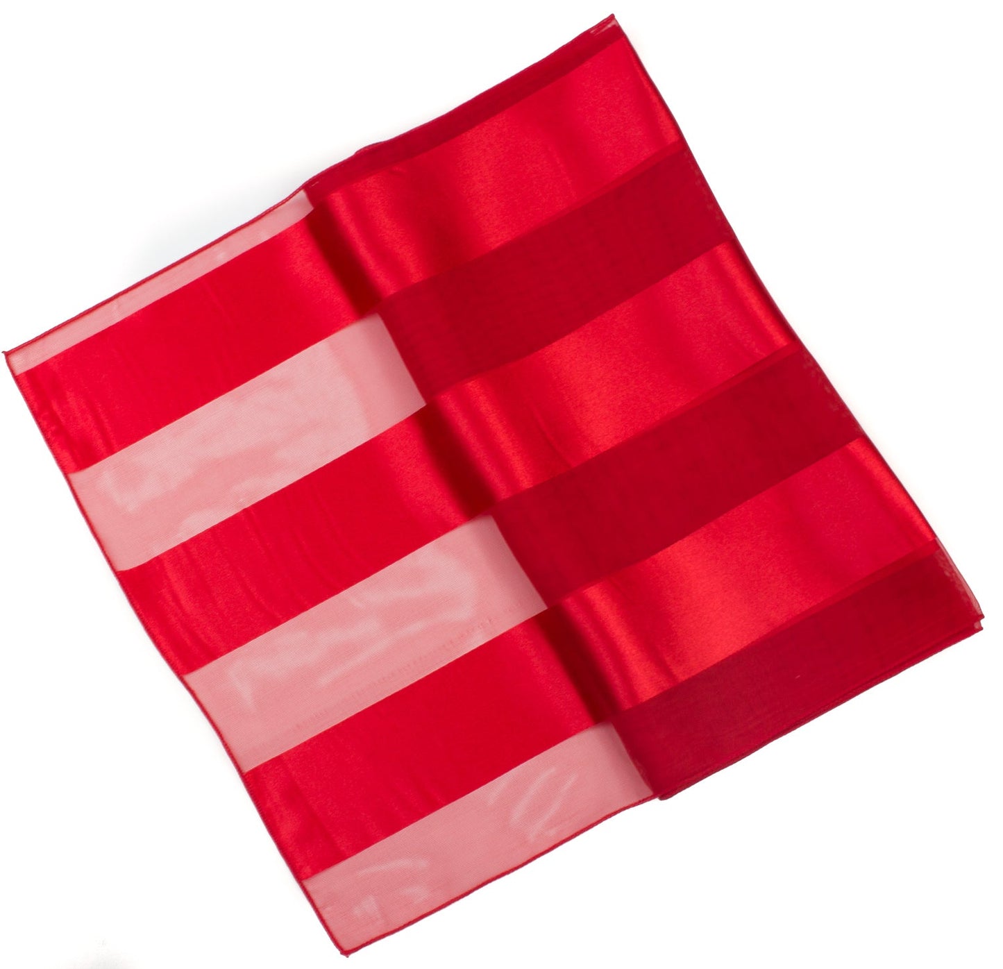 Plain satin scarf  striped