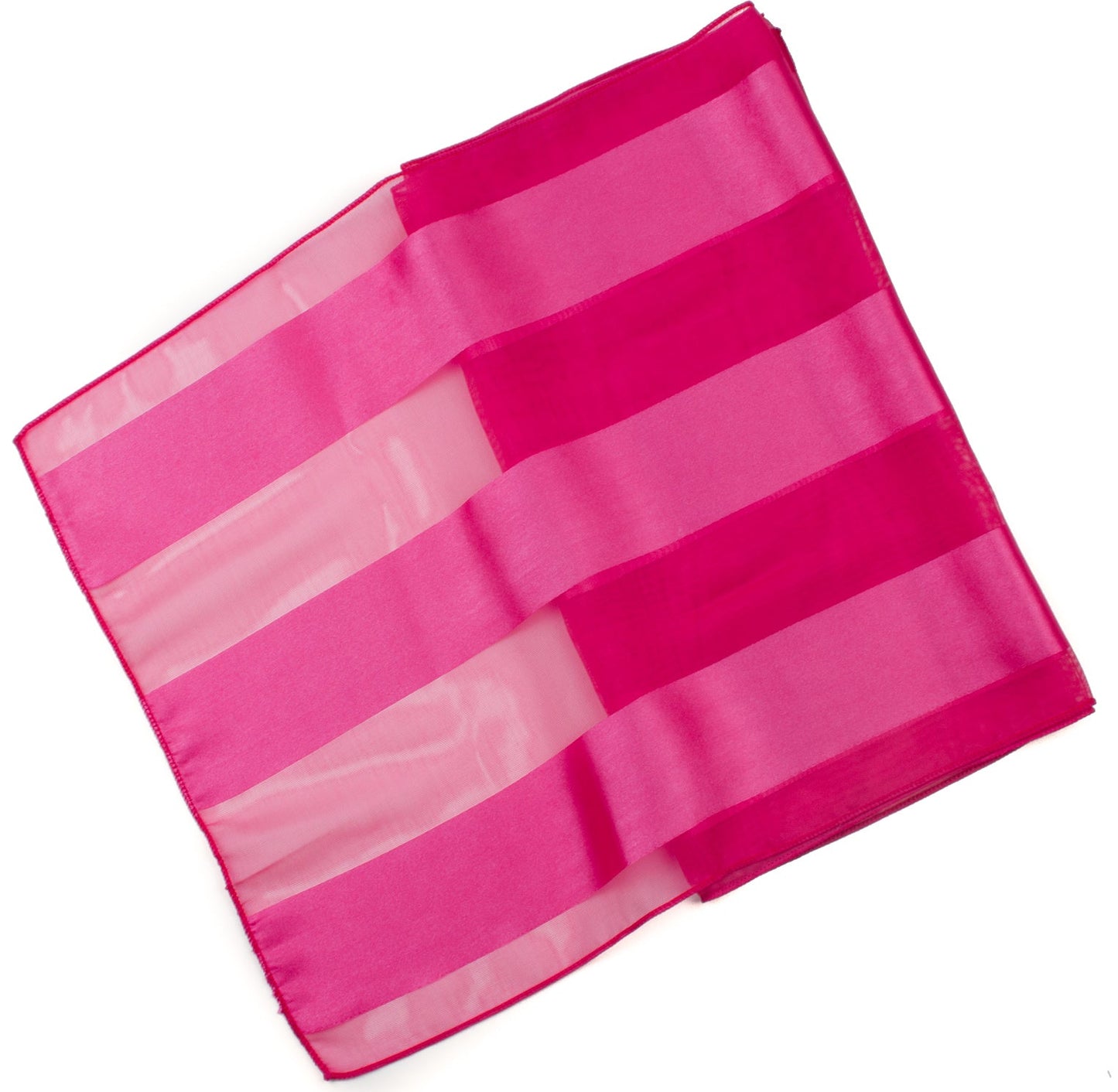 Plain satin scarf  striped
