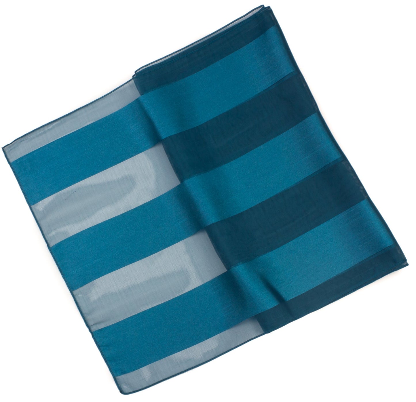 Plain satin scarf  striped