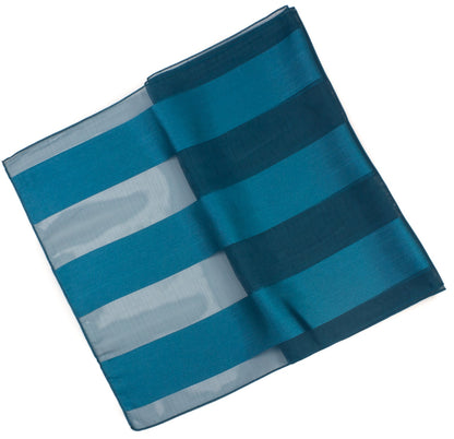 Plain satin scarf  striped