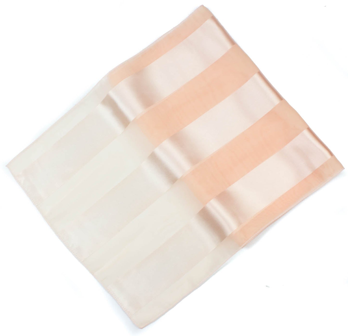 Plain satin scarf  striped