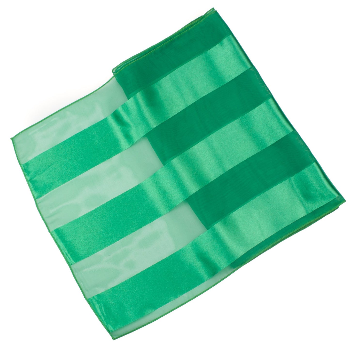 Plain satin scarf  striped