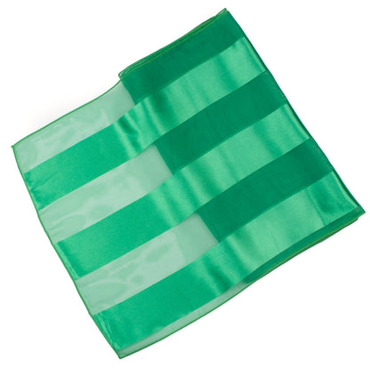 Plain satin scarf  striped