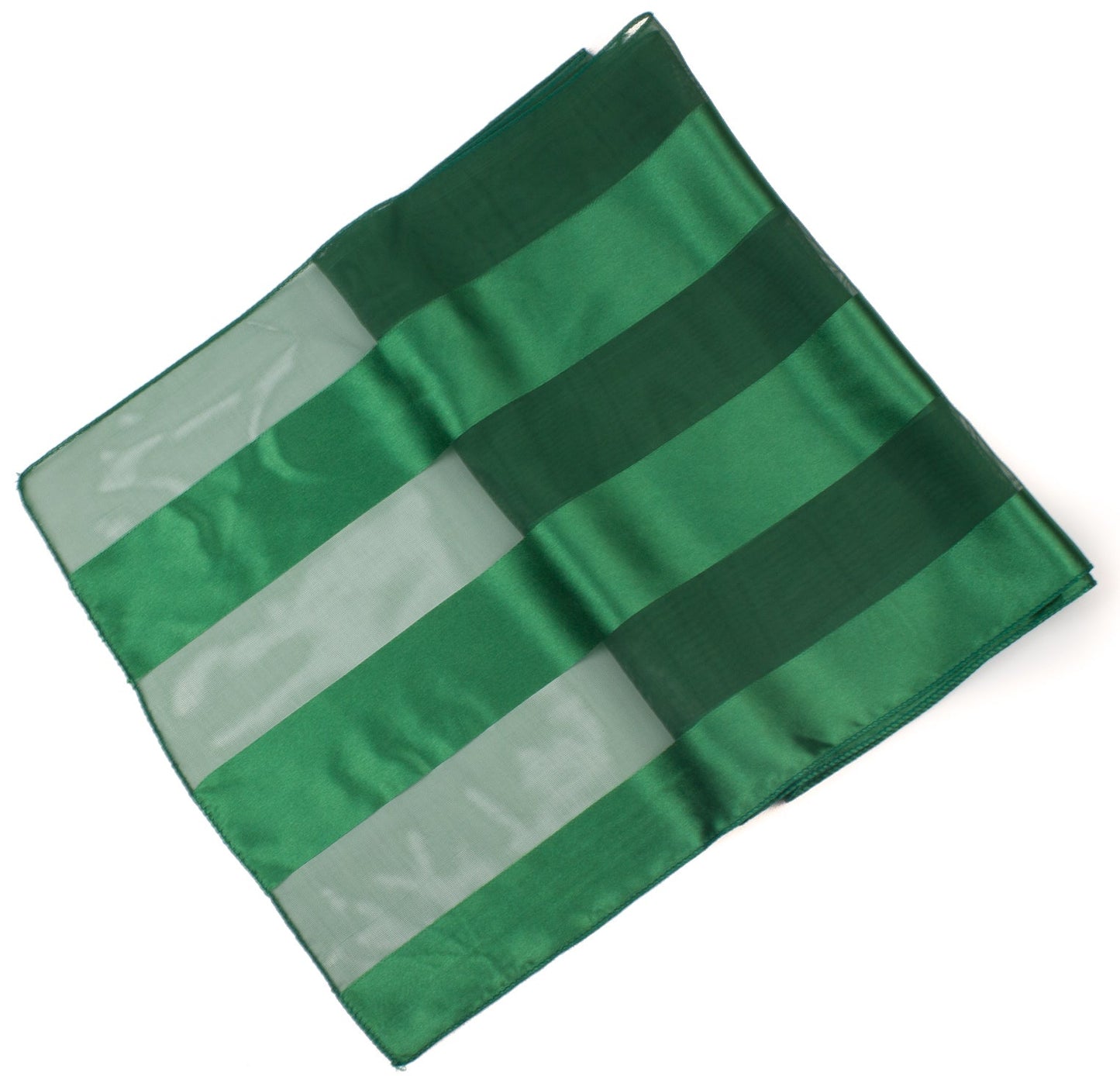 Plain satin scarf  striped