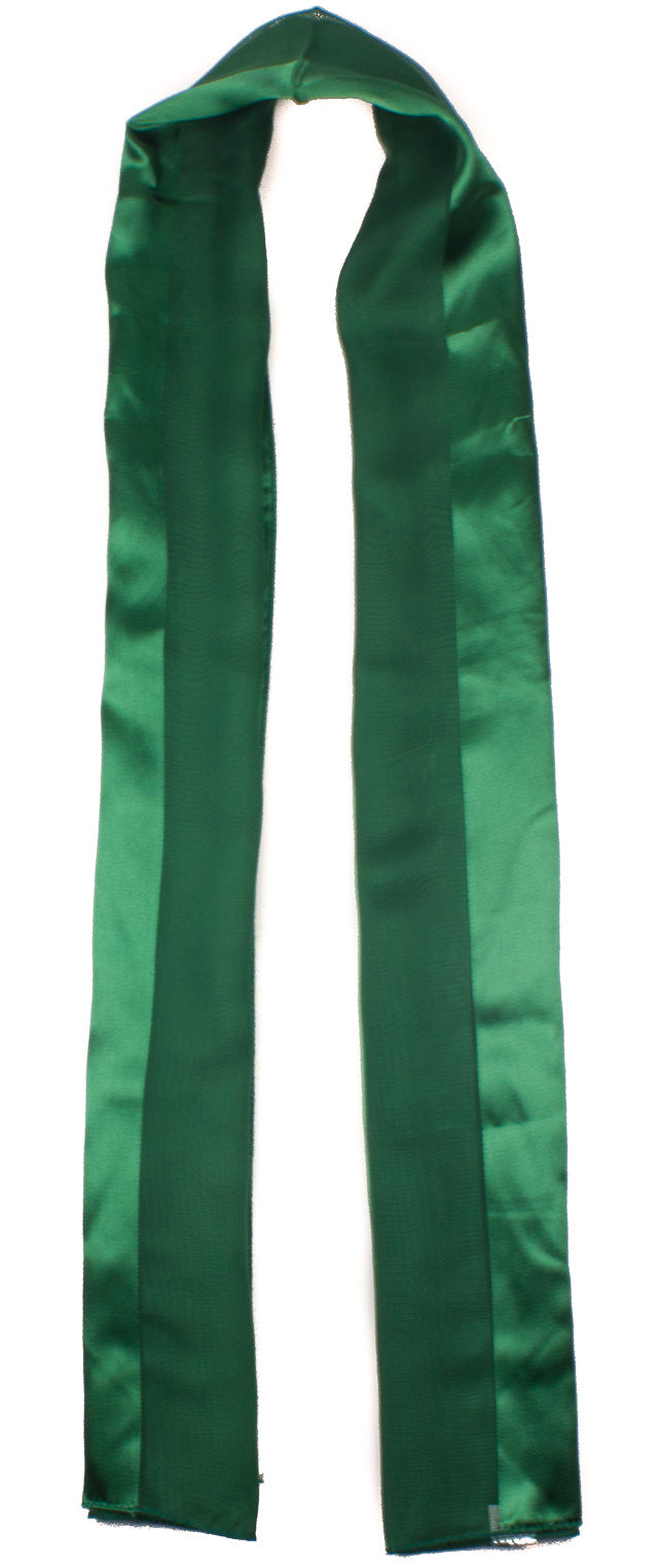 Plain satin scarf  striped