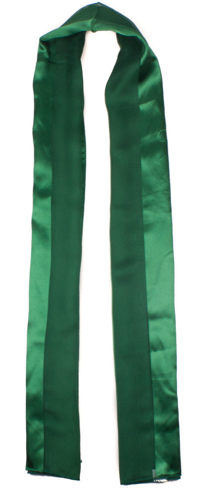 Plain satin scarf  striped