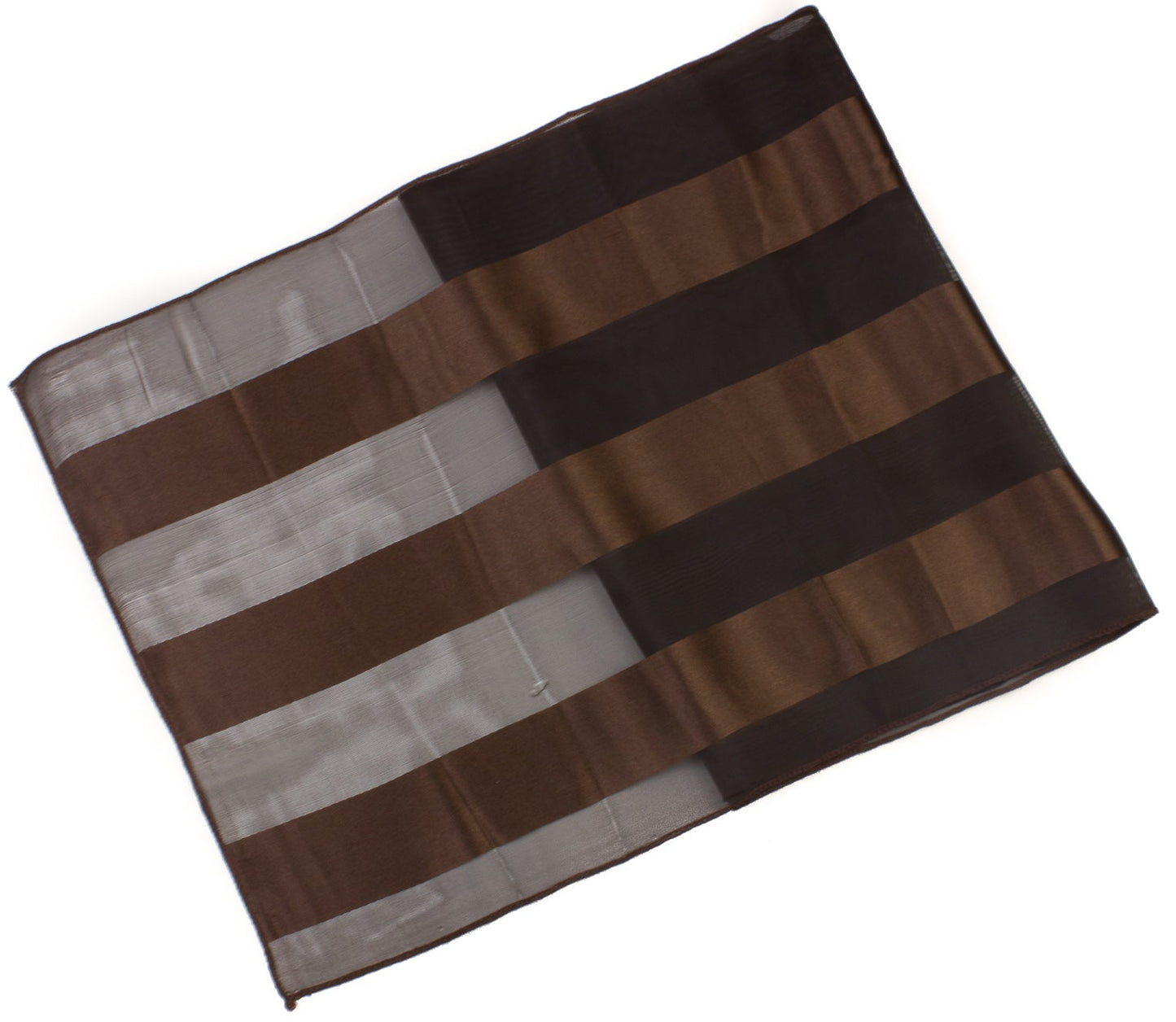 Plain satin scarf  striped