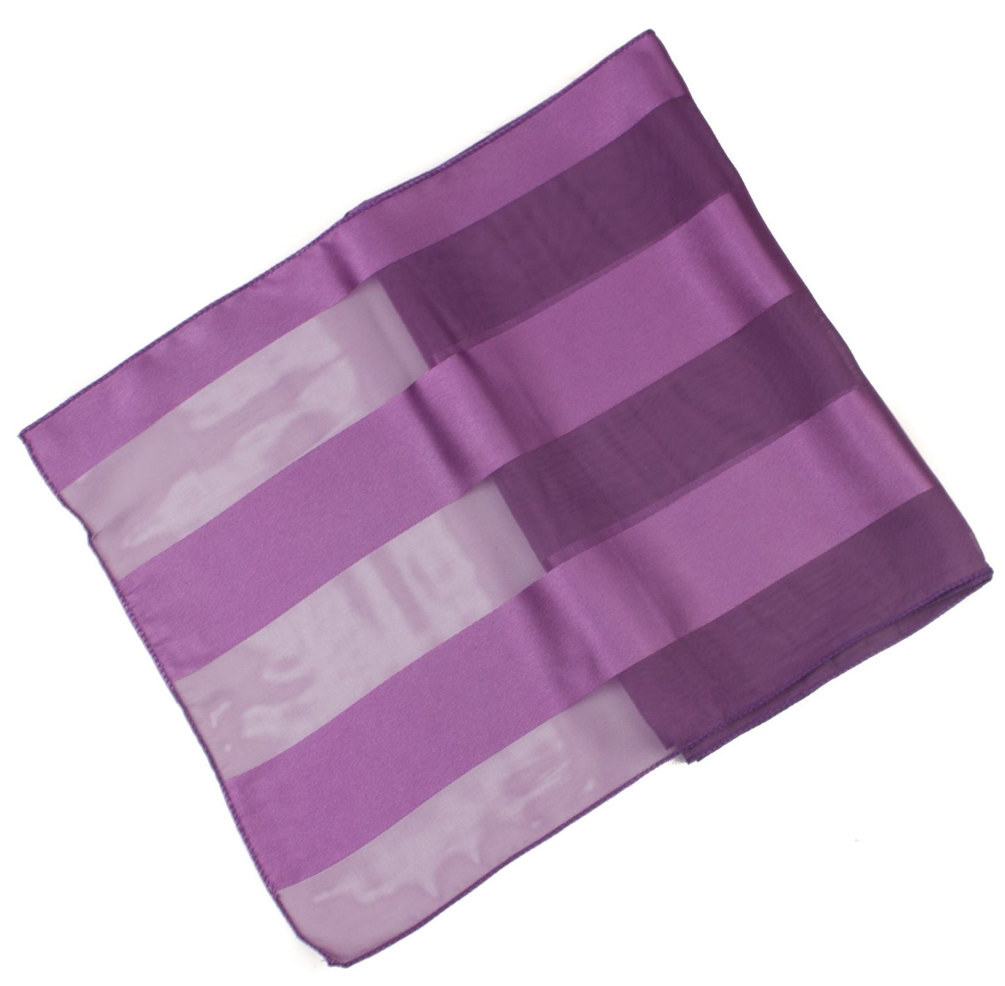 Plain satin scarf  striped