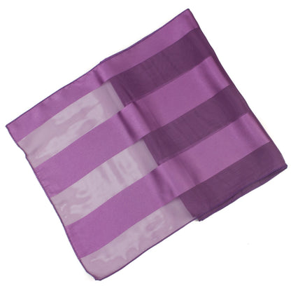 Plain satin scarf  striped