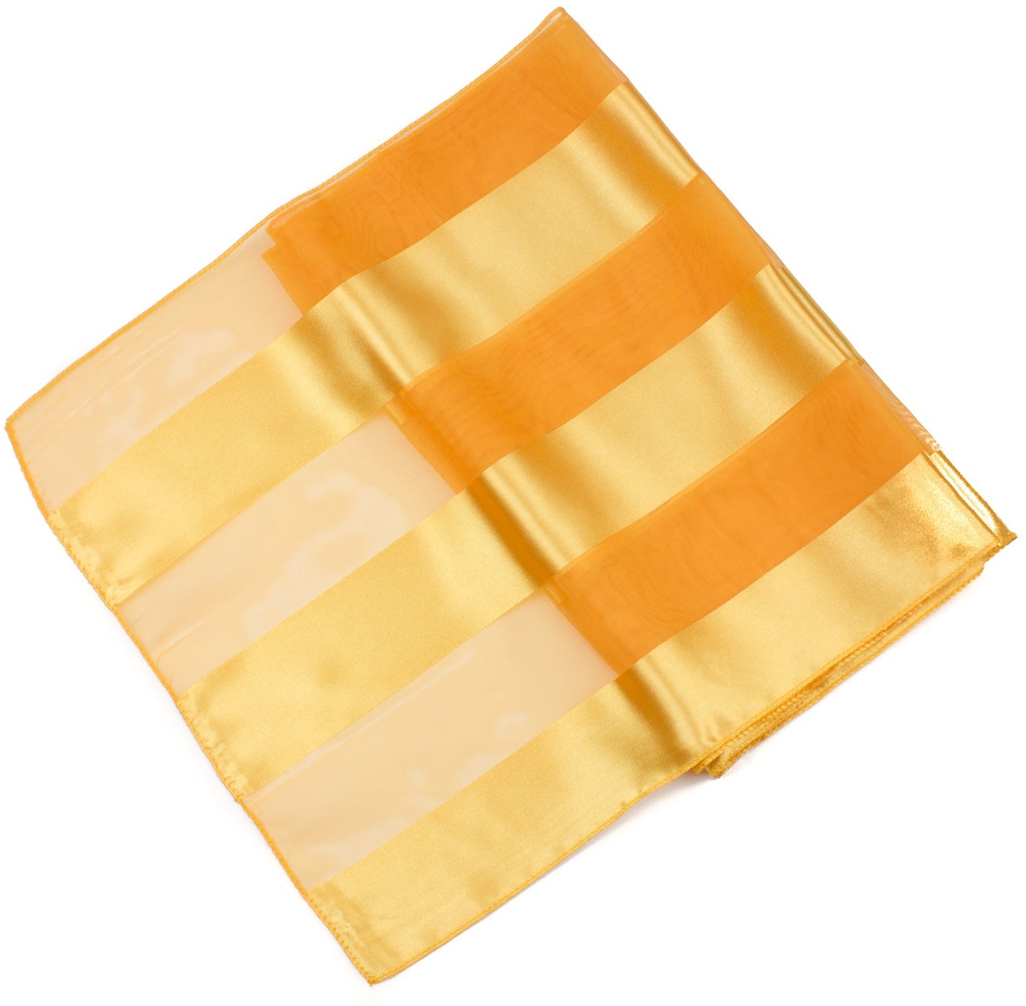Plain satin scarf  striped