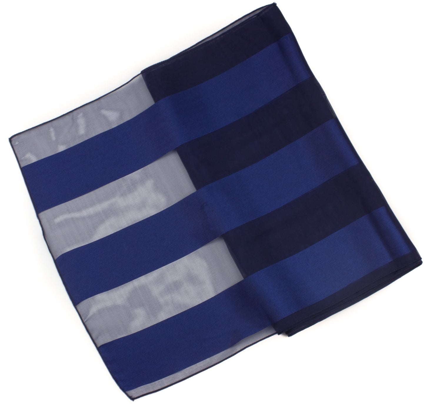 Plain satin scarf  striped