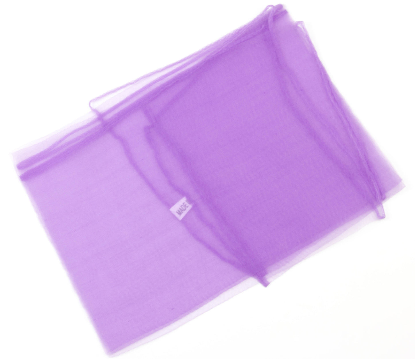 Square chiffon plain scarf