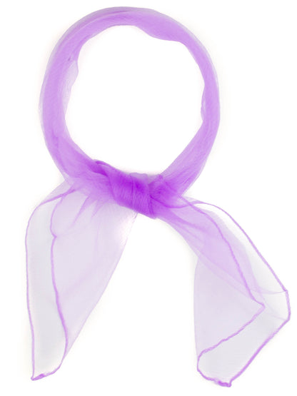 Square chiffon plain scarf
