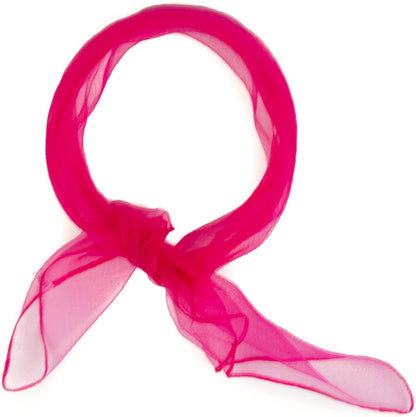 Square chiffon plain scarf