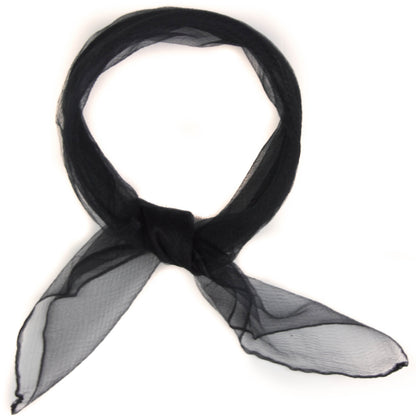 Square chiffon plain scarf