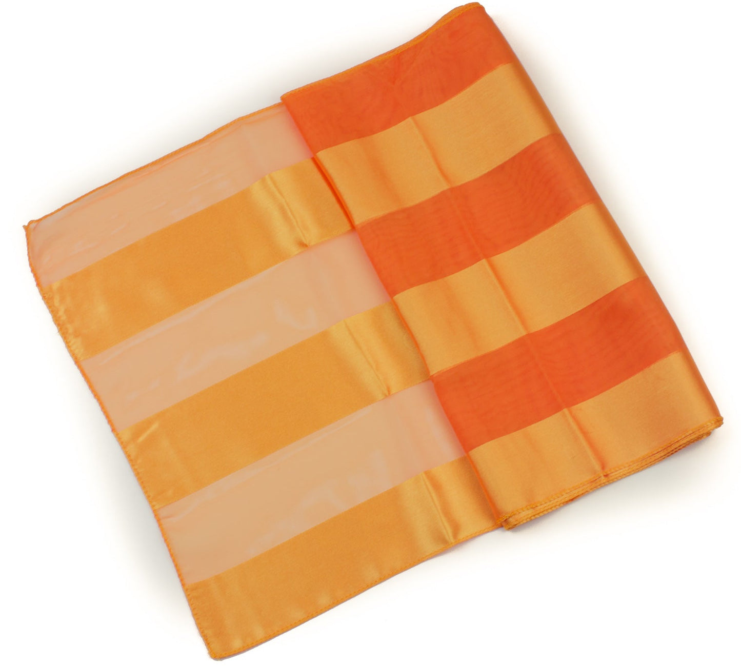 Plain satin scarf  striped