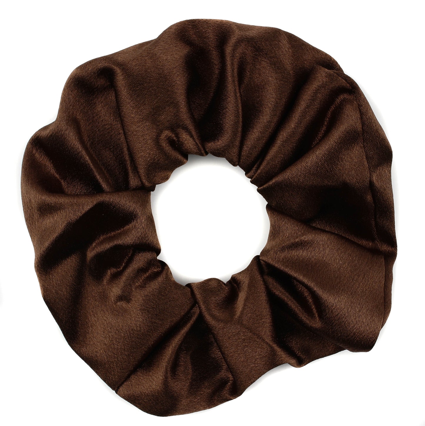 Large Plain Satin Hair Scrunchie