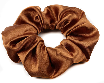 Large Plain Satin Hair Scrunchie