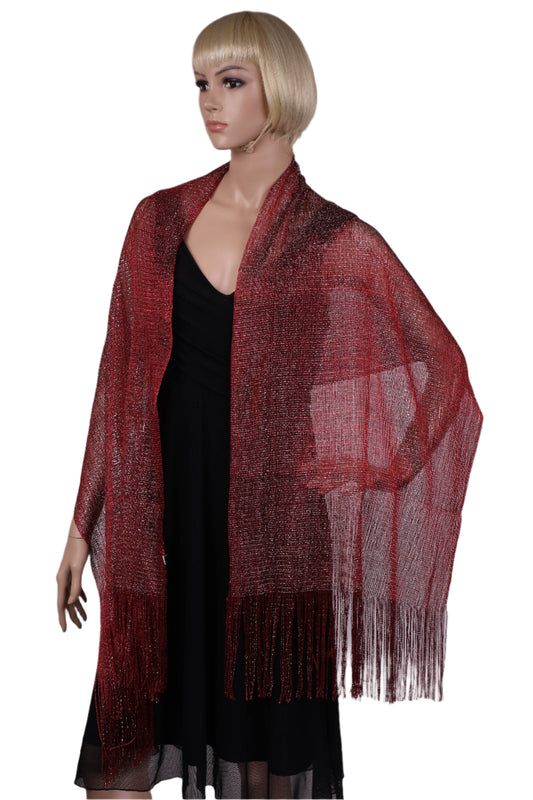 Metallic Lurex glitter scarf