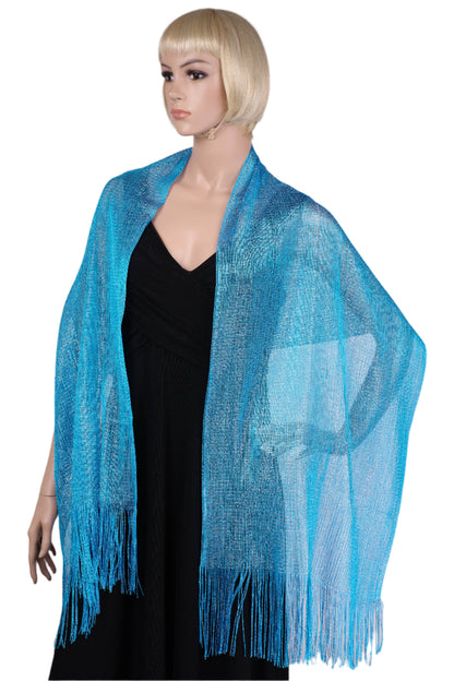 Metallic Lurex glitter scarf