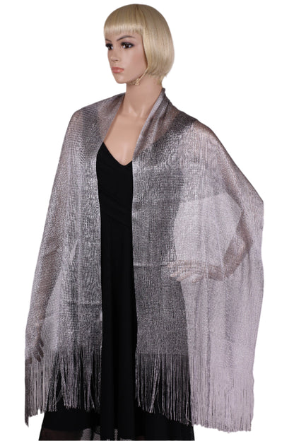 Metallic Lurex glitter scarf