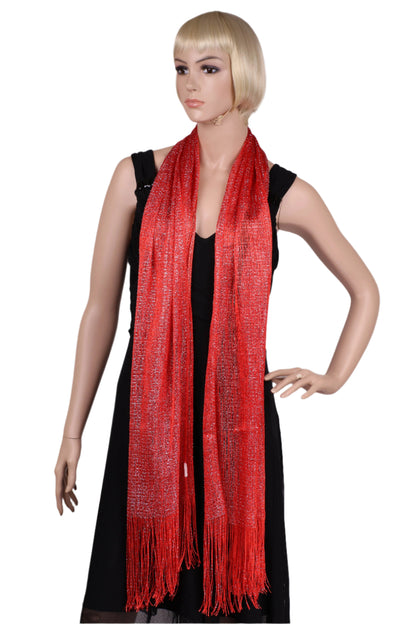 Metallic Lurex glitter scarf