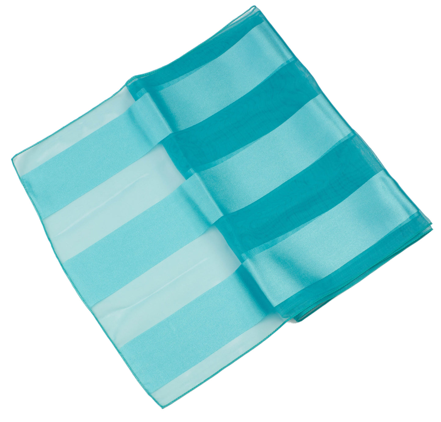 Plain satin scarf  striped