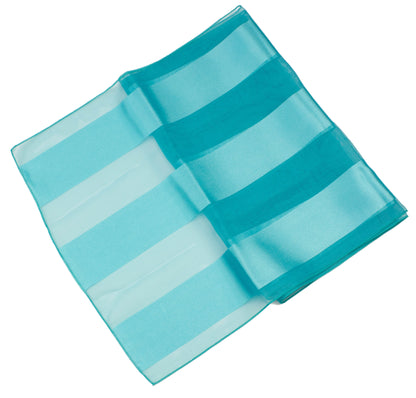 Plain satin scarf  striped