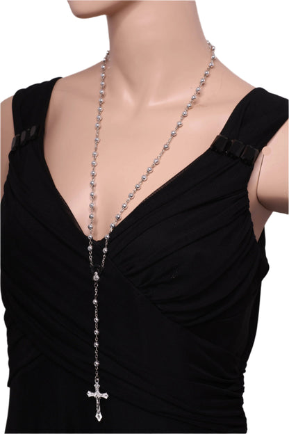 unisex Rosary Beads with cross pendant