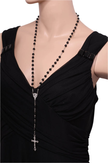 unisex Rosary Beads with cross pendant