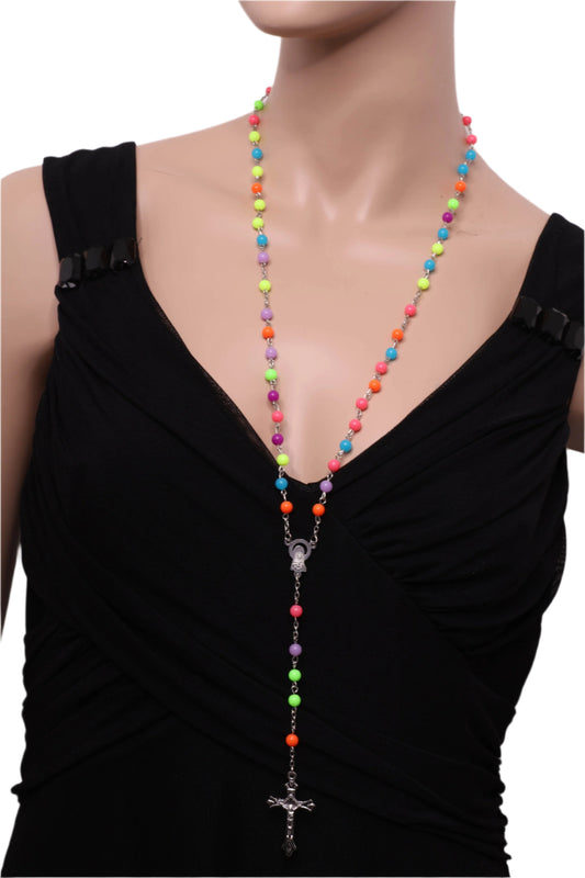 unisex Rosary Beads with cross pendant