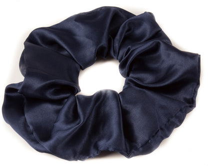 Large Plain Satin Hair Scrunchie
